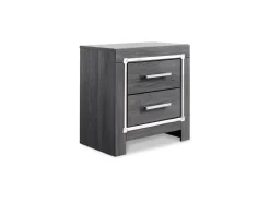 Mor Furniture Bedroom Sets|Lodanna Panel Bed, Dresser, Mirror & Nightstand In Gray