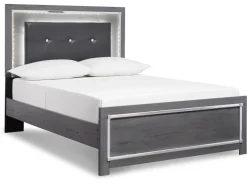 Mor Furniture Bedroom Sets|Lodanna Panel Bed, Dresser, Mirror & Nightstand In Gray