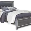 Mor Furniture Beds|Lodanna Panel Bed In Gray, Full