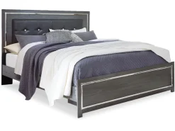 Mor Furniture Beds|Lodanna Panel Bed In Gray, Full