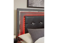 Mor Furniture Beds|Lodanna Panel Bed In Gray, Full
