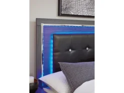 Mor Furniture Storage Beds|Beds|Lodanna Panel Bed W/ Storage In Gray, Full