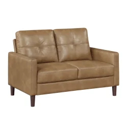 Mor Furniture Loveseats|Lois Loveseat In Camel Brown
