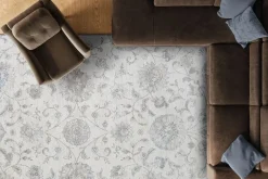 Mor Furniture Shop All Rugs|London Springs Rug In Ivory & Blue/Gray, 5’ X 7’