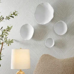 Mor Furniture Wall Art & Accents|Lucky Coins Wall Art In White, Set Of 4
