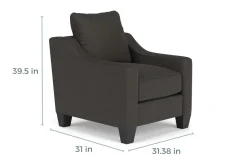 Mor Furniture Chairs|Lucy Chair In Splash Charcoal