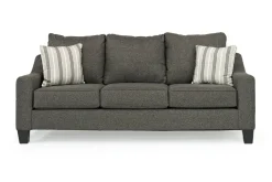 Mor Furniture Sleeper Sofas|Sofas|Lucy Queen Sleeper Sofa W/ Mattress In Splash Charcoal