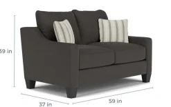 Mor Furniture Living Room Sets|Lucy Sofa & Loveseat In Splash Linen