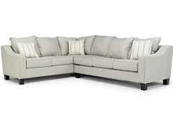 Mor Furniture Sleeper Sofas|Sectionals|Lucy Tux Queen Sleeper Sectional W/ Mattress In Splash Charcoal, Left Facing
