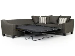 Mor Furniture Sleeper Sofas|Sectionals|Lucy Tux Queen Sleeper Sectional In Splash Linen, Right Facing