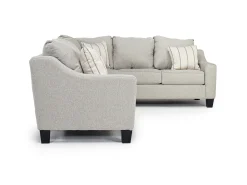 Mor Furniture Sleeper Sofas|Sectionals|Lucy Tux Queen Sleeper Sectional In Splash Linen, Right Facing