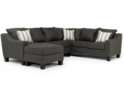 Mor Furniture Sectionals|Lucy Tux Sofa Chaise Sectional In Splash Linen, Right Facing