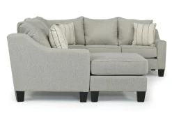 Mor Furniture Sectionals|Lucy Tux Sofa Chaise Sectional In Splash Linen, Right Facing