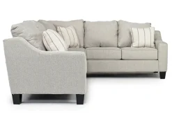 Mor Furniture Sectionals|Lucy Tux Sofa Sectional In Splash Charcoal, Right Facing