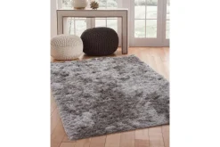 Mor Furniture Shop All Rugs|Luxe Shag Plush Rug In Gray, 5’ X 8’