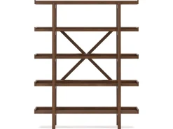 Mor Furniture Bookcases & Library Walls|Lyncott Bookcase In Brown