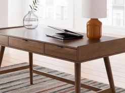 Mor Furniture Desks|Lyncott Office Desk In Brown