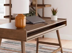 Mor Furniture Desks|Lyncott Office Desk In Brown