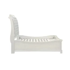 Mor Furniture Storage Beds|Beds|Lyndhurst Sleigh Bed W/ Storage In Vintage White, Queen