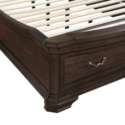 Mor Furniture Storage Beds|Beds|Lyndhurst Sleigh Bed W/ Storage In Vintage White, Queen