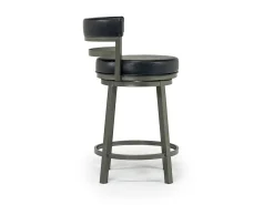 Mor Furniture Counter Height Stools|Barstools|Madrid Counter Height Stool In Auburn & Brown, Swivel