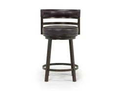 Mor Furniture Counter Height Stools|Barstools|Madrid Counter Height Stool In Auburn & Brown, Swivel