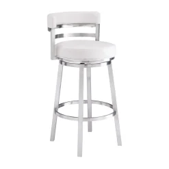 Mor Furniture Barstools|Madrid Swivel Barstool In Gray