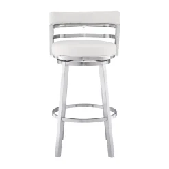 Mor Furniture Barstools|Madrid Swivel Barstool In Gray