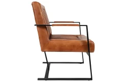 Mor Furniture Chairs|Maguire Accent Saddle Chair In Brown Leather