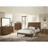 Mor Furniture Bedroom Sets|Malibu Panel Bed, Dresser, Mirror & Nightstand In Walnut, Twin