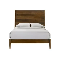 Mor Furniture Bedroom Sets|Malibu Panel Bed, Dresser, Mirror & Nightstand In Walnut, Twin