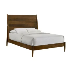 Mor Furniture Bedroom Sets|Malibu Panel Bed, Dresser, Mirror & Nightstand In Walnut, Twin