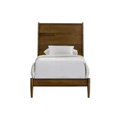 Mor Furniture Beds|Malibu Panel Bed In Walnut, Twin