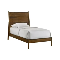 Mor Furniture Beds|Malibu Panel Bed In Walnut, Twin