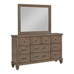 Mor Furniture Bedroom Sets|Mariana Bed, Dresser, Mirror & Nightstand In Vintage Creme, Queen