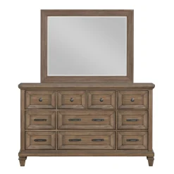 Mor Furniture Bedroom Sets|Mariana Bed, Dresser, Mirror & Nightstand In Vintage Creme, Queen
