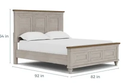 Mor Furniture Bedroom Sets|Mariana Bed, Dresser, Mirror & Nightstand In Vintage Creme, Queen