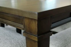 Mor Furniture Dining Room Sets|Seating For 8|Mariana Dining Table & 8 Chairs In Vintage Mocha