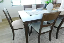 Mor Furniture Seating For 6|Dining Room Sets|Mariana Dining Table & 6 Chairs In Vintage Mocha