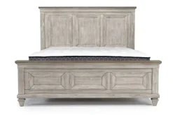 Mor Furniture Beds|Mariana Panel Bed In Vintage Creme, Queen