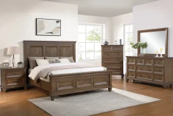 Mor Furniture Beds|Mariana Panel Bed In Vintage Creme, Queen