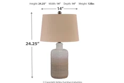 Mor Furniture Shop All Lighting & Lamps|Office Lighting|Marnina Table Lamp In Taupe