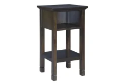 Mor Furniture Accent Tables|Marnville Accent Table W/ Usb Charger In Espresso