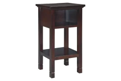 Mor Furniture Accent Tables|Marnville Accent Table W/ Usb Charger In Espresso