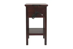 Mor Furniture Accent Tables|Marnville Accent Table W/ Usb Charger In Espresso