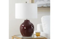 Mor Furniture Shop All Lighting & Lamps|Office Lighting|Marron Table Lamp In Maroon