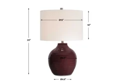 Mor Furniture Shop All Lighting & Lamps|Office Lighting|Marron Table Lamp In Maroon