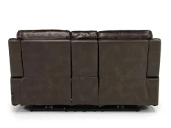 Mor Furniture Living Room Sets|Martina 2 Power Sofa & Loveseat In Dark Brown