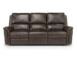 Mor Furniture Living Room Sets|Martina 2 Power Sofa & Loveseat In Dark Brown