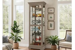 Mor Furniture Curio Cabinets|Martindale Curio Cabinet In Gray